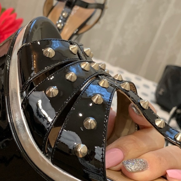 Paruolo 🇦🇷Wedges 🖤Black pattern leather 6 - Picture 5 of 8